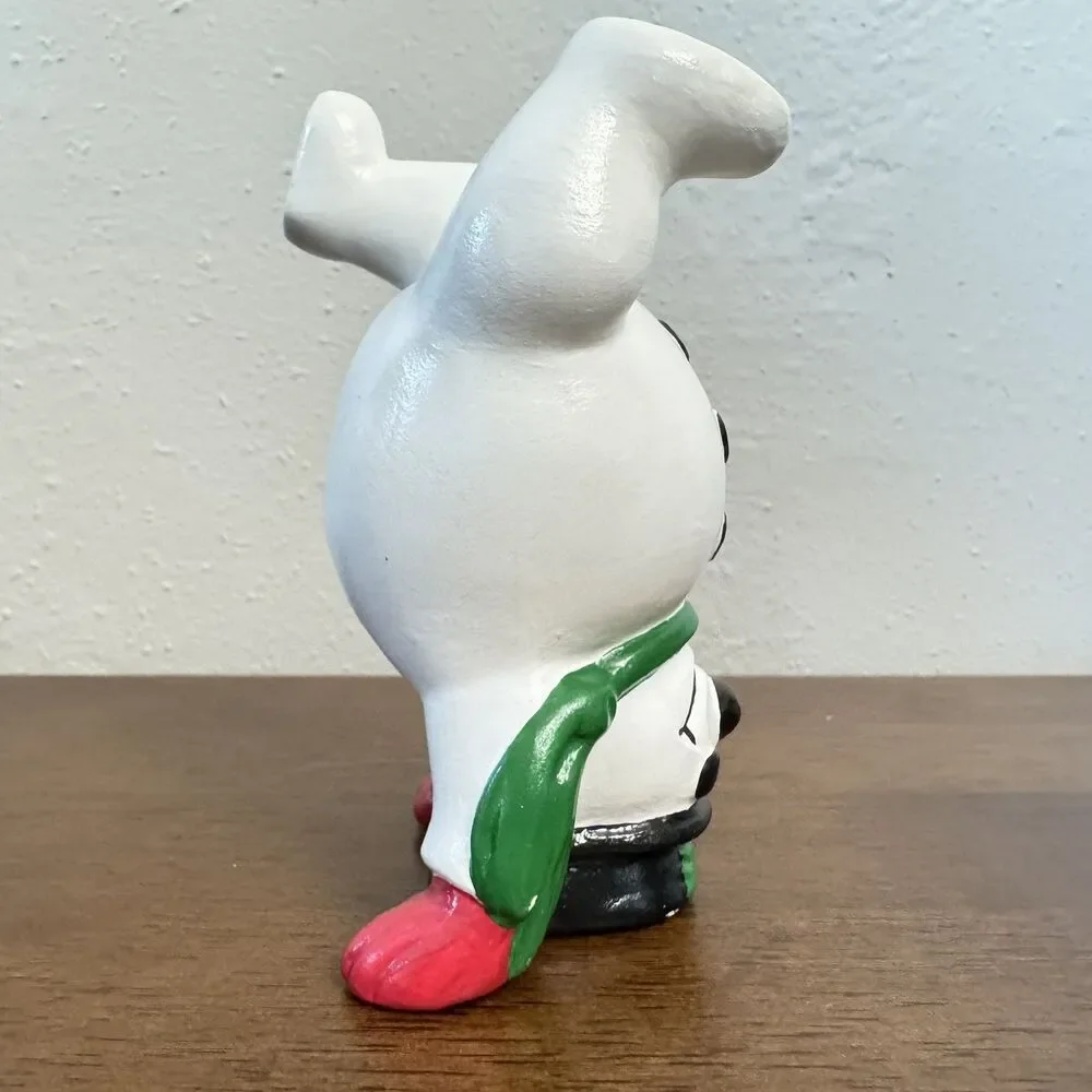 Vintage Arnels Ceramic Tumbling Snowmen Set Of 4 - 1987 Mold